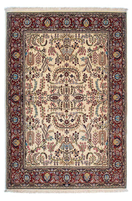 Tapis persan - Ghom - 207 x 142 cm - beige