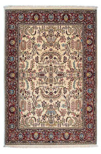 Tapis persan - Ghom - 207 x 142 cm - beige