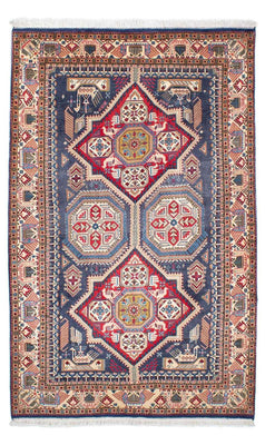 Tapis Gabbeh - Persan Kashkuli - 230 x 148 cm - bleu foncé