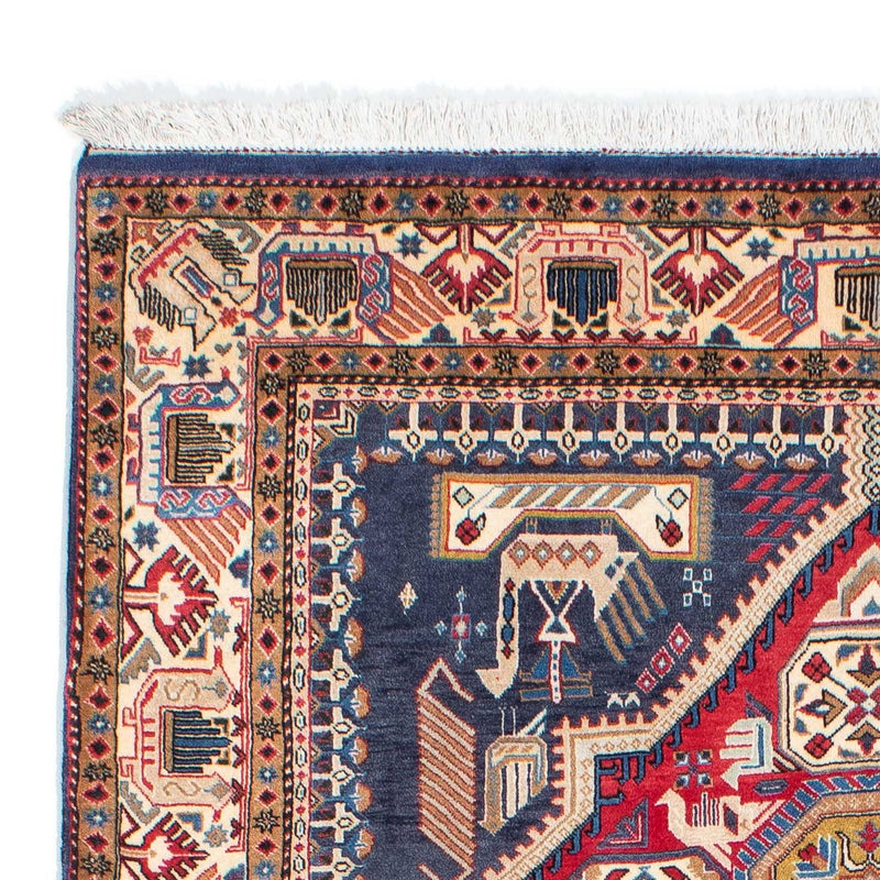 Tapis Gabbeh - Persan Kashkuli - 230 x 148 cm - bleu foncé
