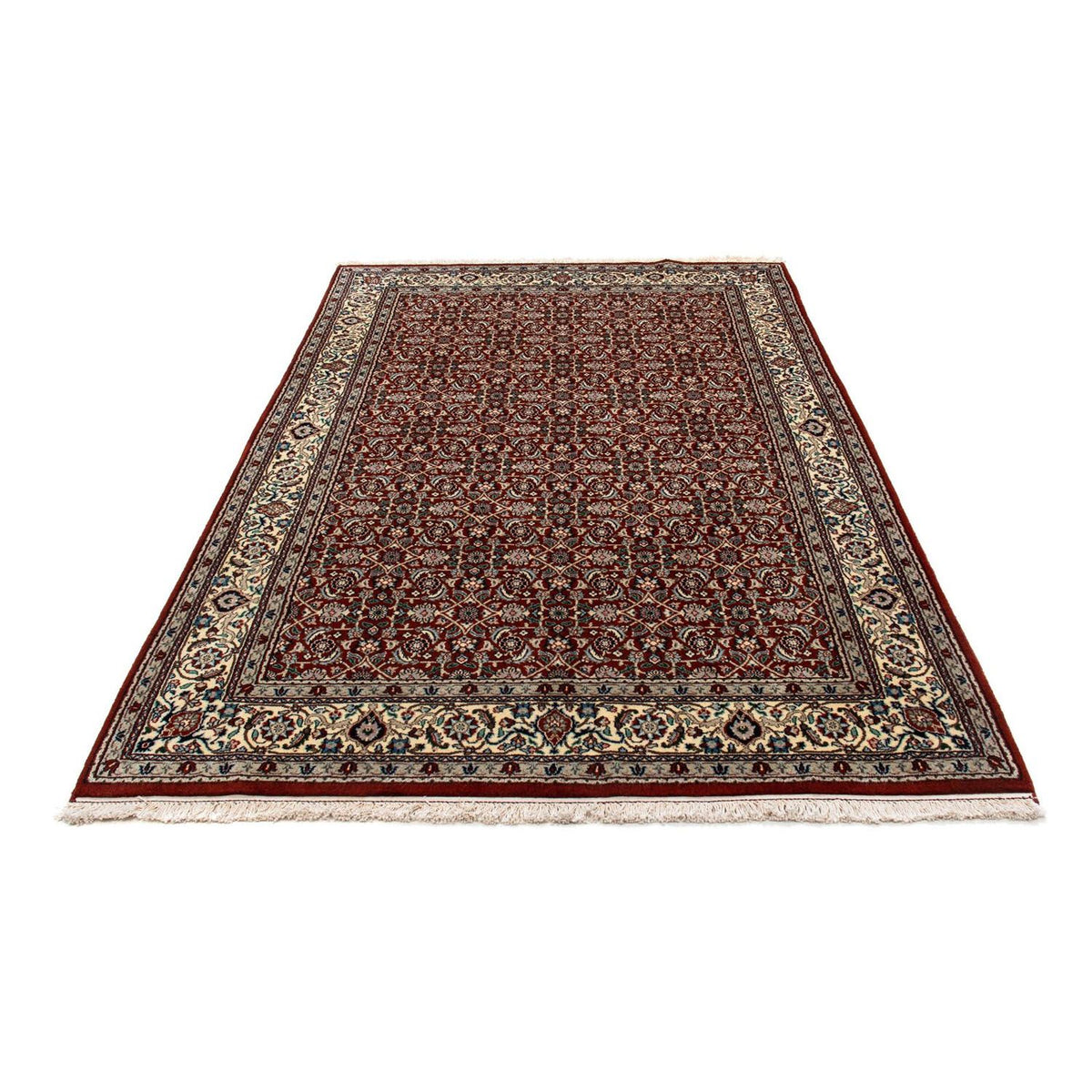 Tapis persan - Classique - 218 x 138 cm - rouge foncé