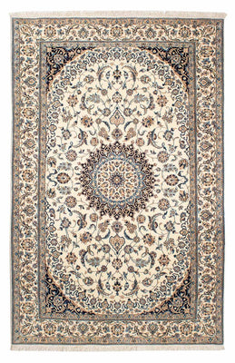 Tapis persan - Nain - Premium - 198 x 130 cm - beige