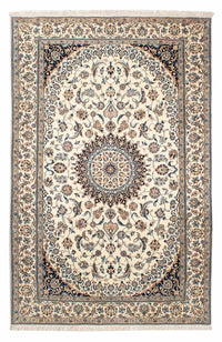 Tapis persan - Nain - Premium - 198 x 130 cm - beige