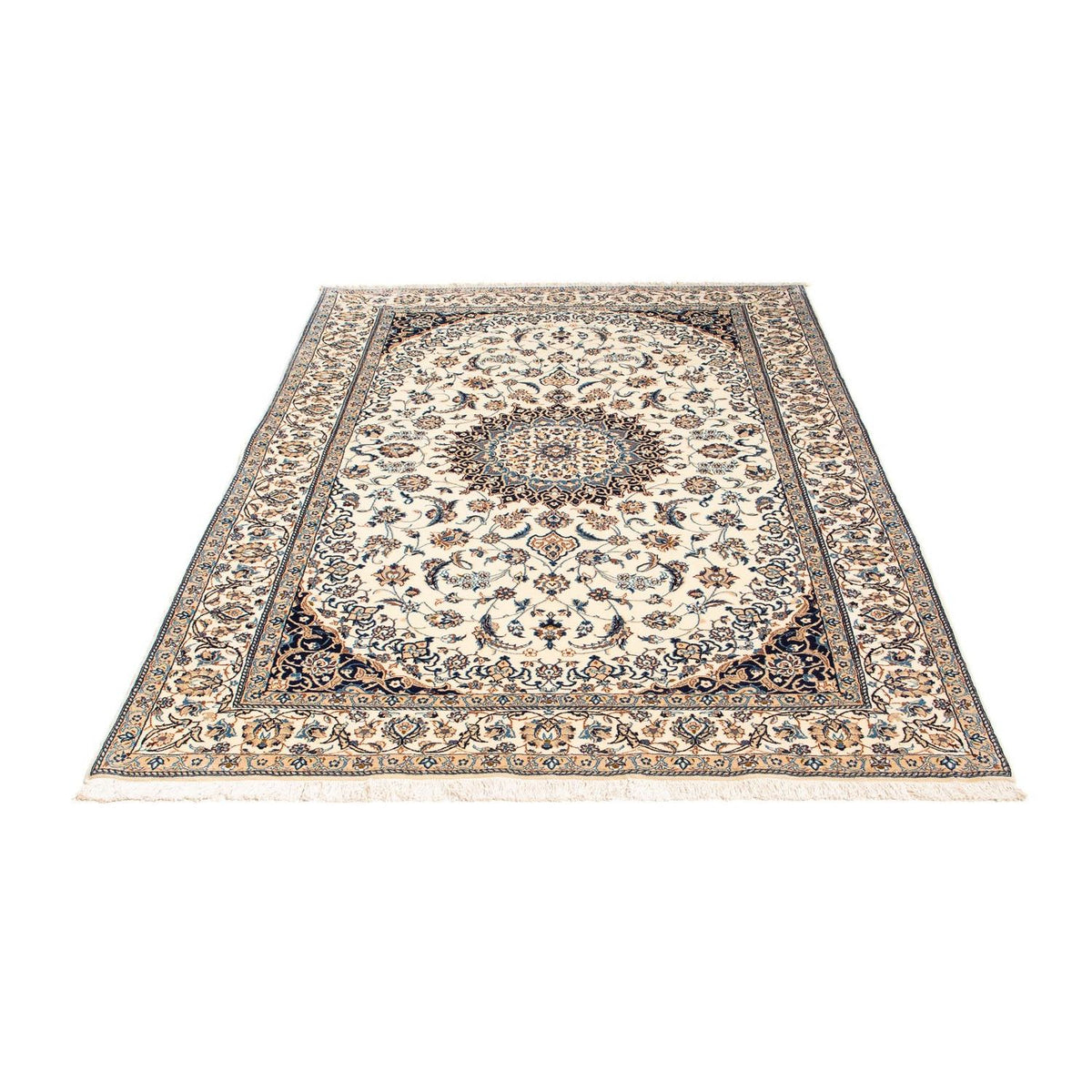 Tapis persan - Nain - Premium - 198 x 130 cm - beige