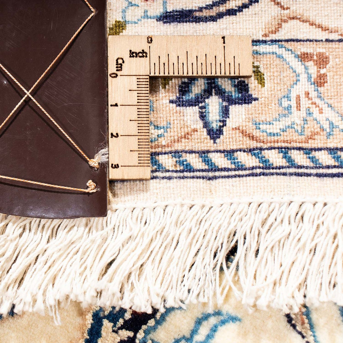 Tapis persan - Nain - Premium - 198 x 130 cm - beige