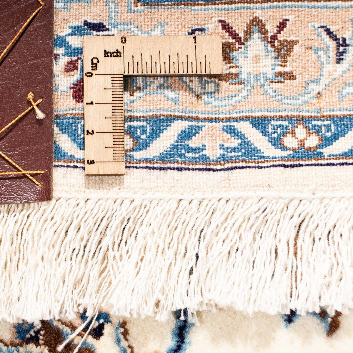 Tapis persan - Nain - Premium - 204 x 130 cm - beige