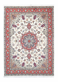 Tapis persan - Tabriz - Royal - 205 x 146 cm - beige
