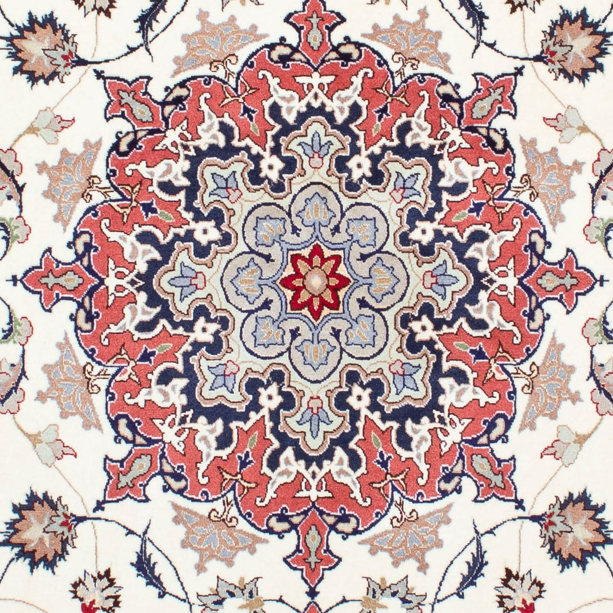 Tapis persan - Tabriz - Royal - 205 x 146 cm - beige