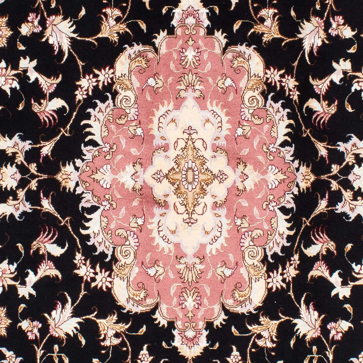 Tapis persan - Tabriz - Royal - 243 x 168 cm - bleu foncé