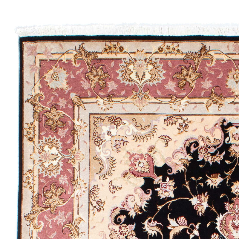 Tapis persan - Tabriz - Royal - 243 x 168 cm - bleu foncé