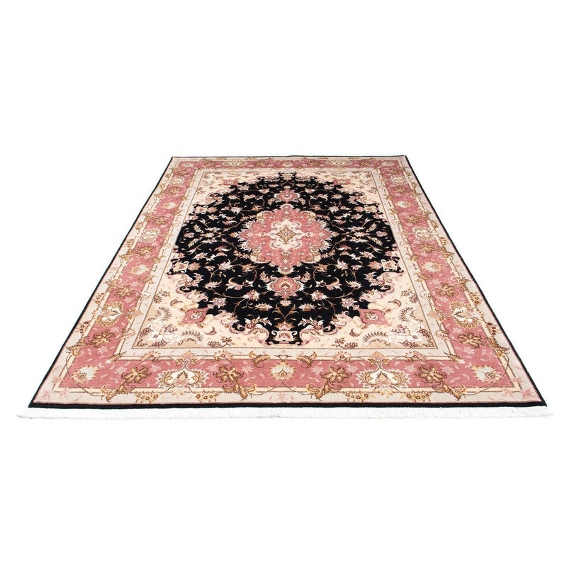 Tapis persan - Tabriz - Royal - 243 x 168 cm - bleu foncé