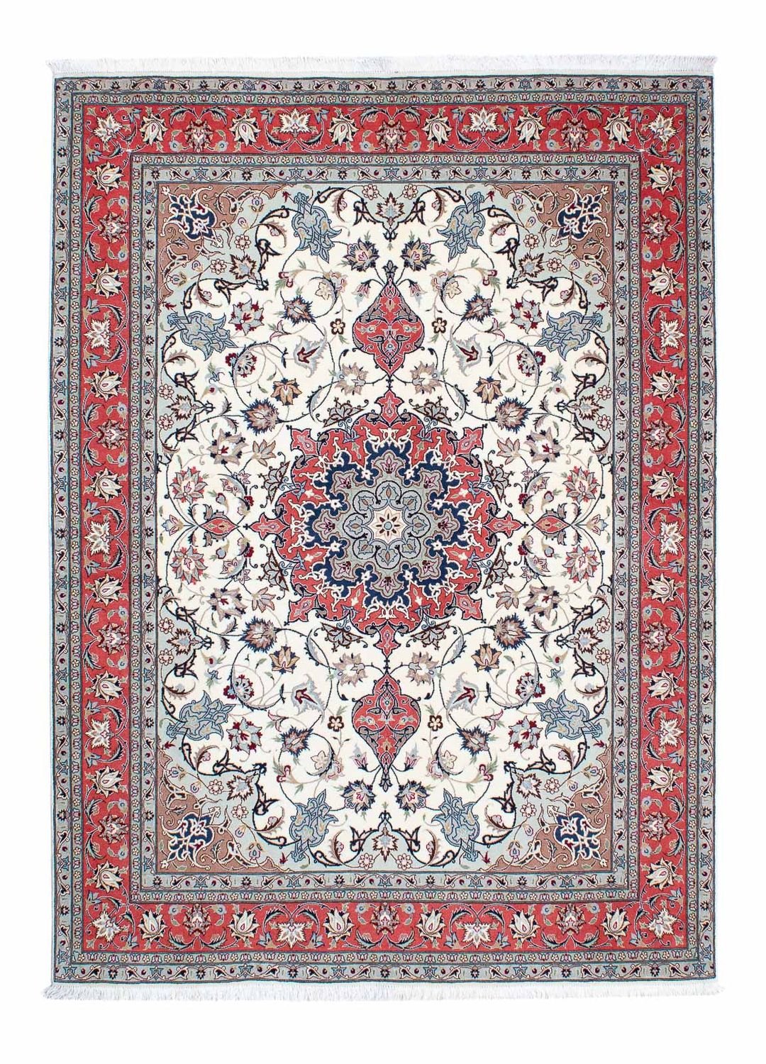 Tapis persan - Tabriz - Royal - 215 x 153 cm - beige