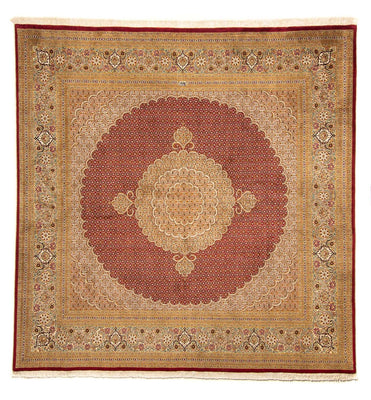 Tapis persan - Tabriz carré  - 248 x 246 cm - rouge foncé