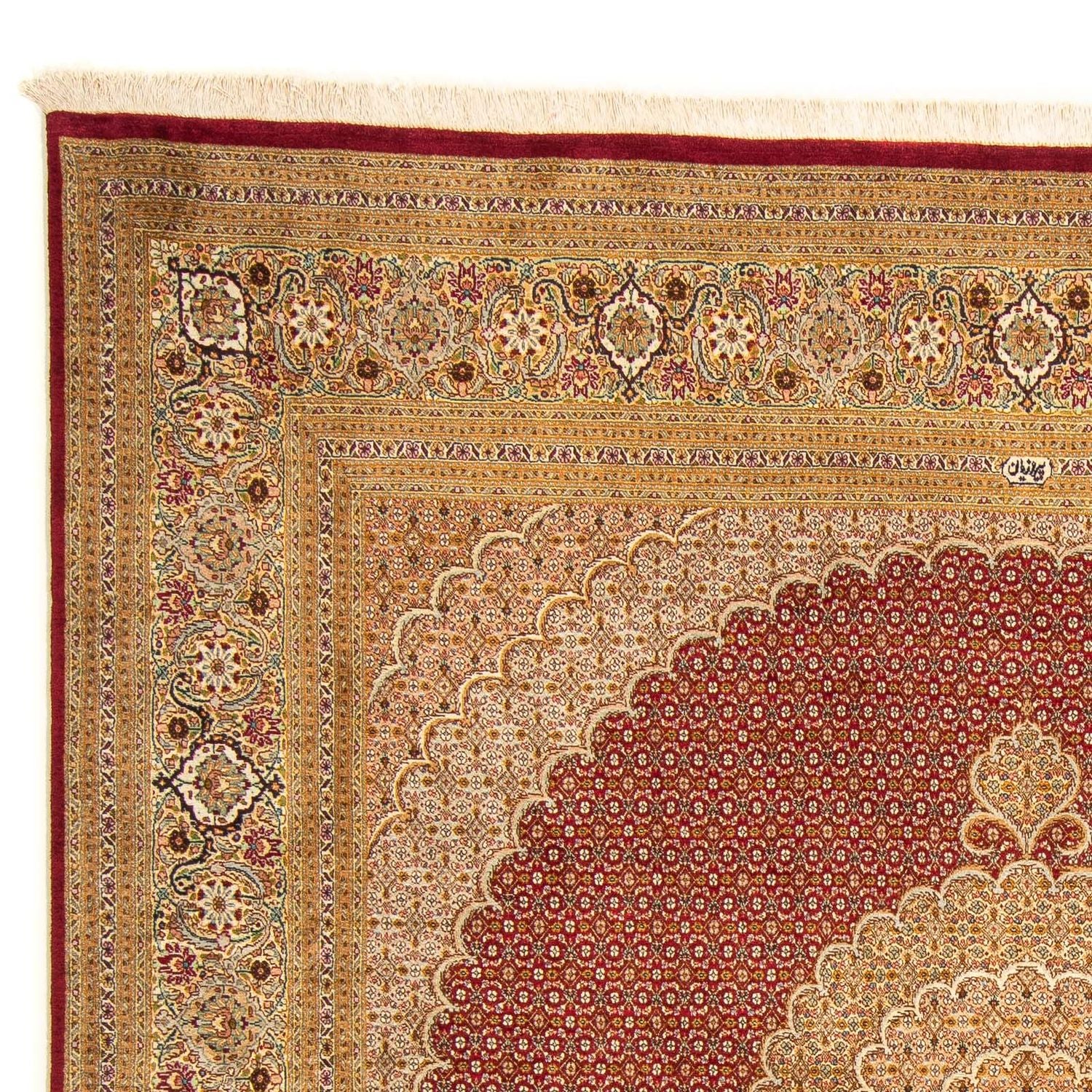Tapis persan - Tabriz carré  - 248 x 246 cm - rouge foncé