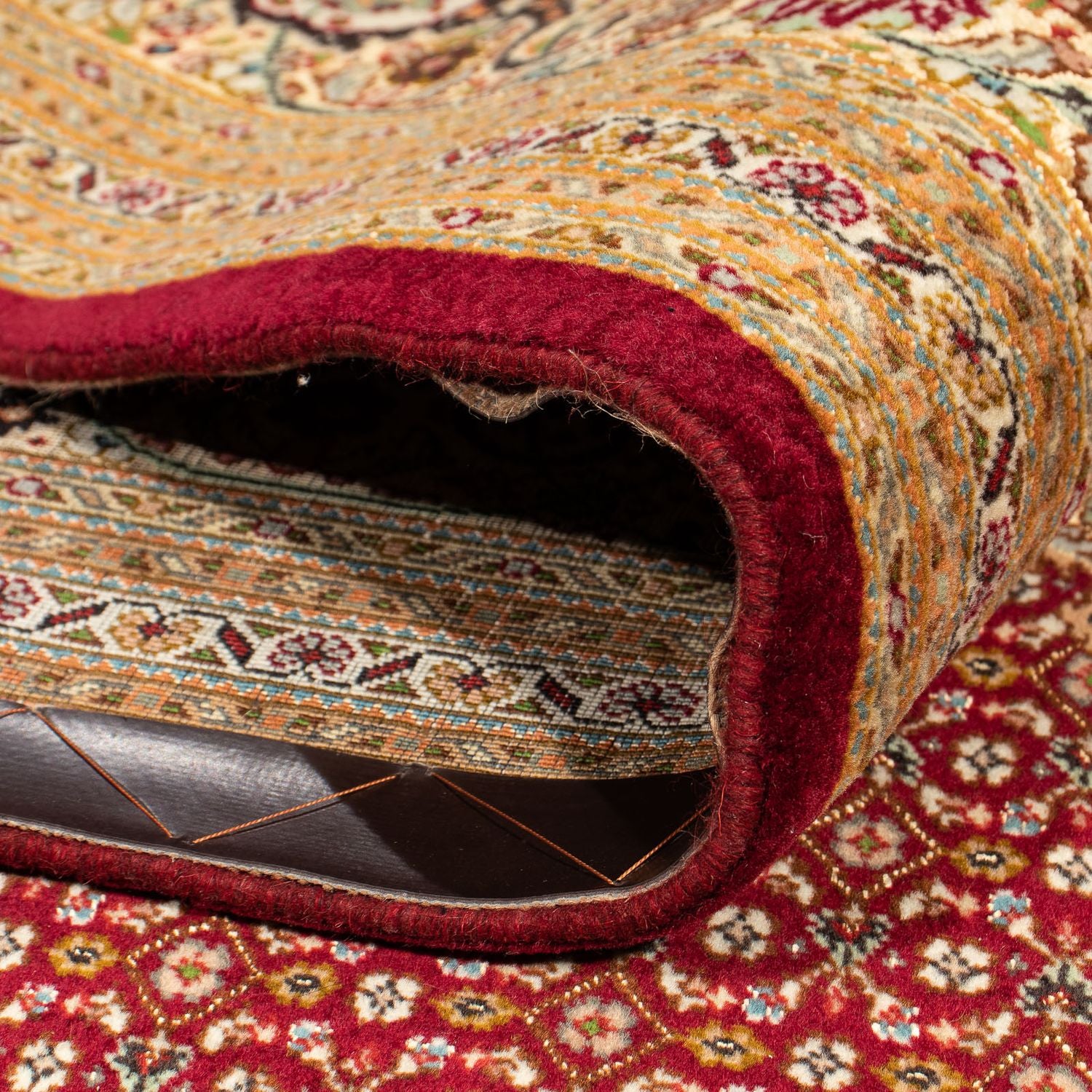 Tapis persan - Tabriz carré  - 248 x 246 cm - rouge foncé
