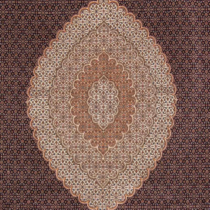Tapis persan - Tabriz - 352 x 252 cm - marron clair