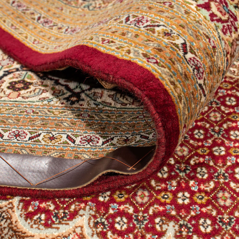 Tapis persan - Tabriz carré  - 251 x 247 cm - rouge foncé