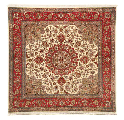 Tapis persan - Tabriz - Royal carré  - 203 x 200 cm - beige