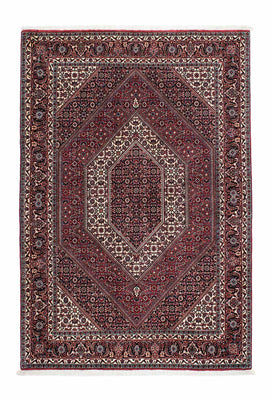 Tapis persan - Bidjar - 195 x 136 cm - rouge clair