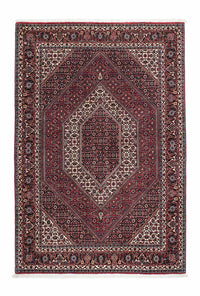 Tapis persan - Bidjar - 195 x 136 cm - rouge clair