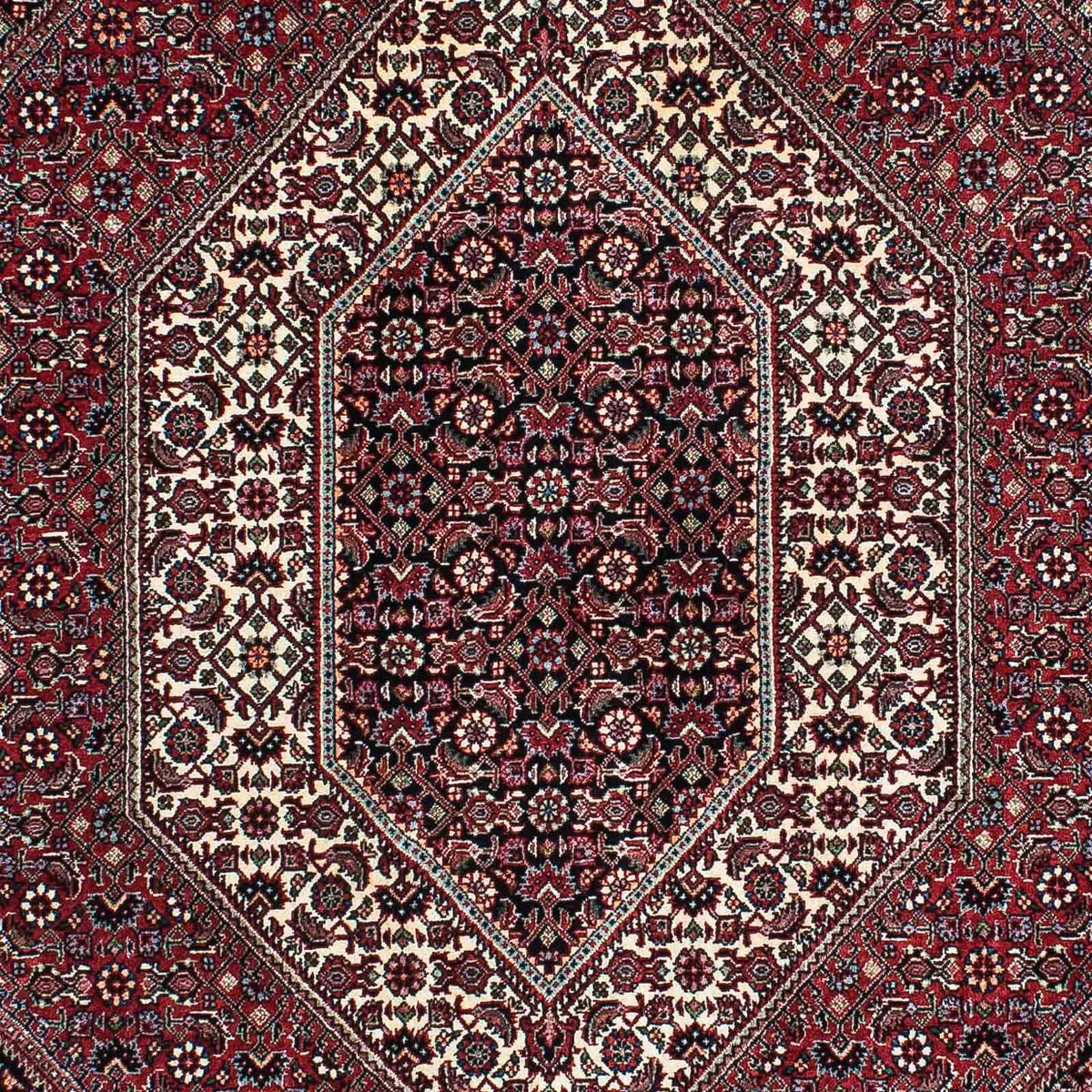 Tapis persan - Bidjar - 195 x 136 cm - rouge clair