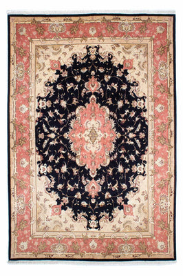 Tapis persan - Tabriz - Royal - 245 x 168 cm - bleu foncé
