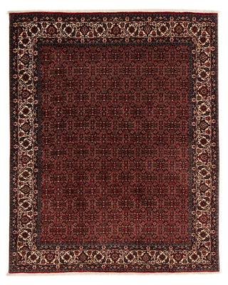 Tapis persan - Bidjar - 249 x 202 cm - rouge foncé