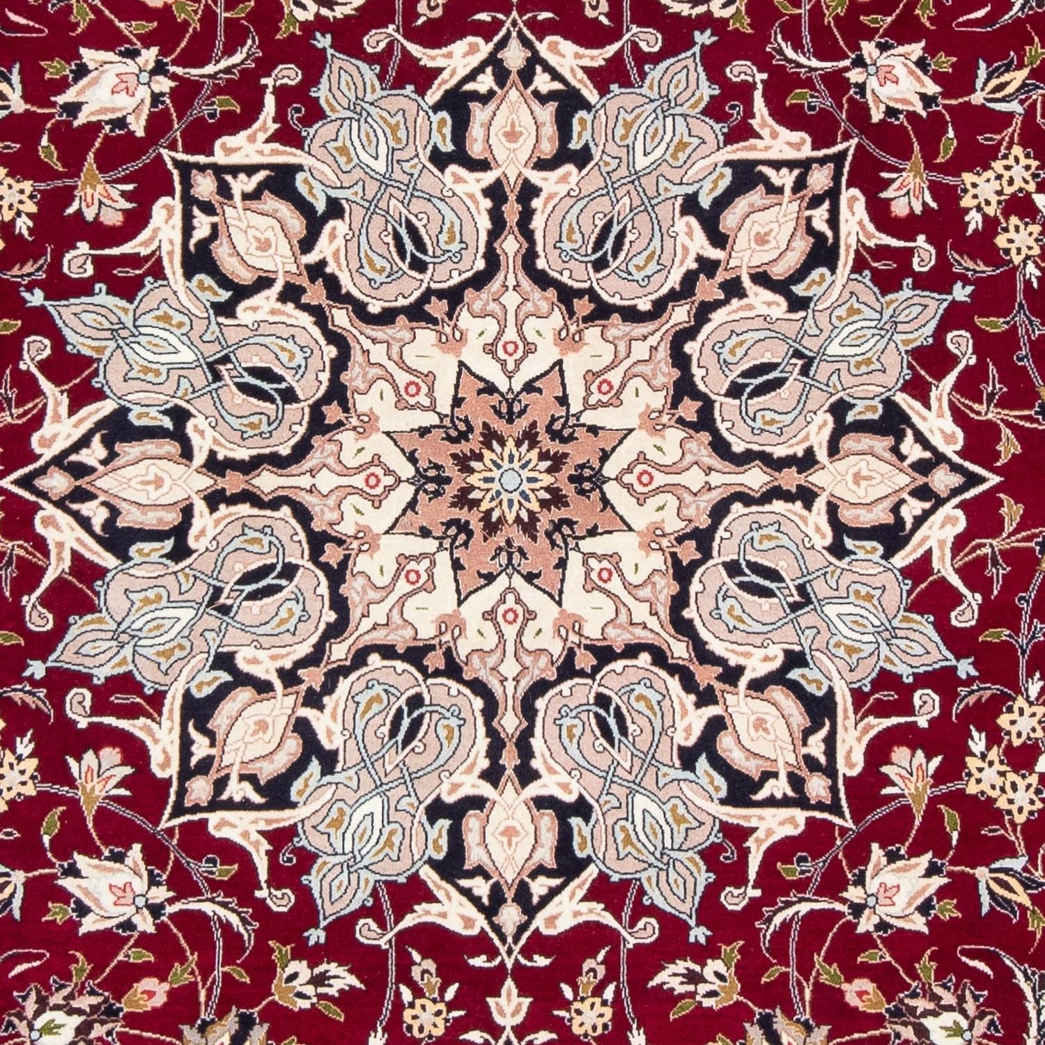 Tapis persan - Tabriz - Royal - 305 x 205 cm - rouge foncé