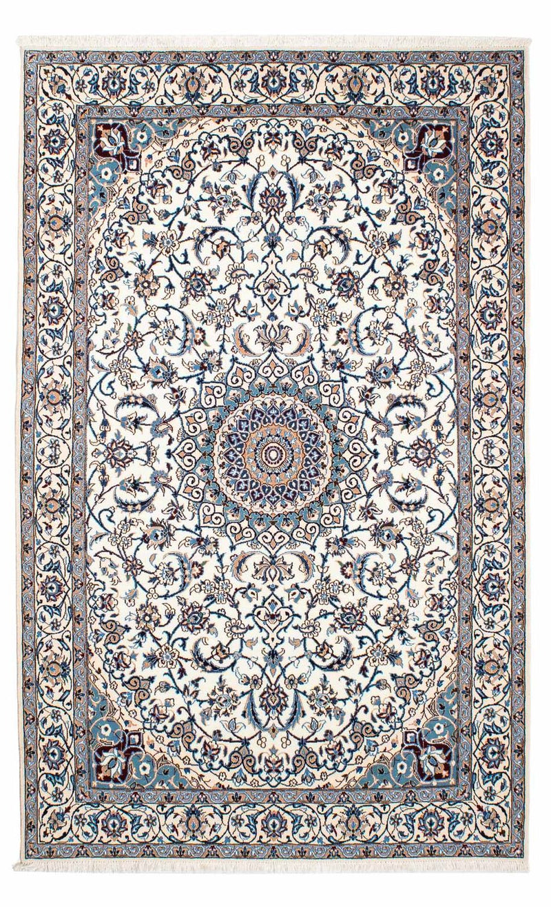 Tapis persan - Nain - Premium - 202 x 128 cm - beige