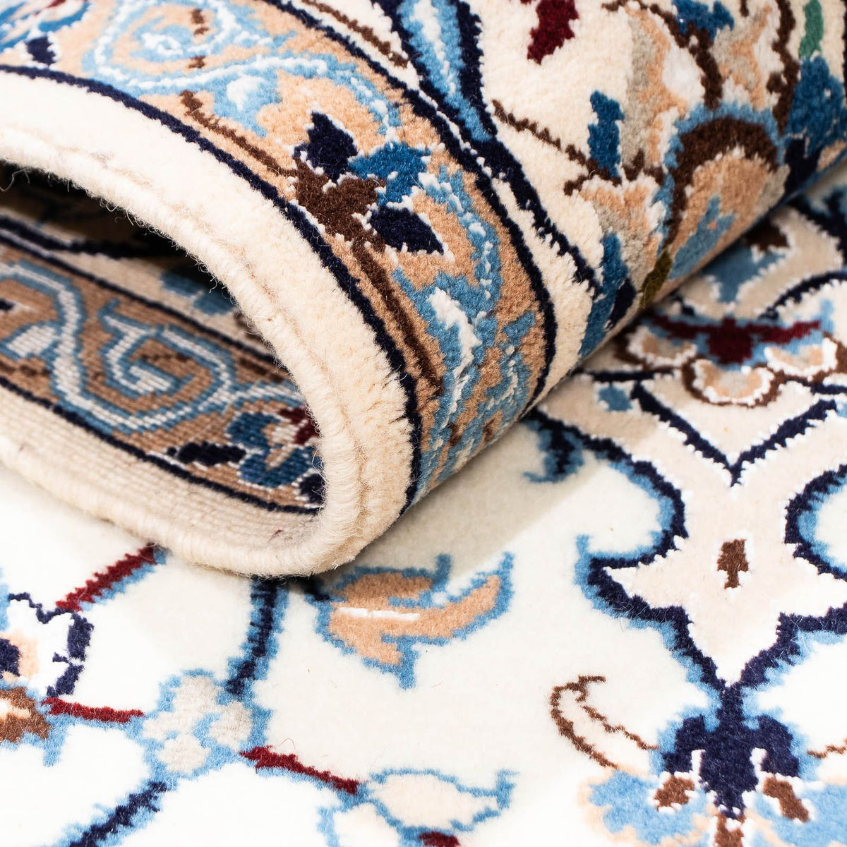 Tapis persan - Nain - Premium - 202 x 128 cm - beige