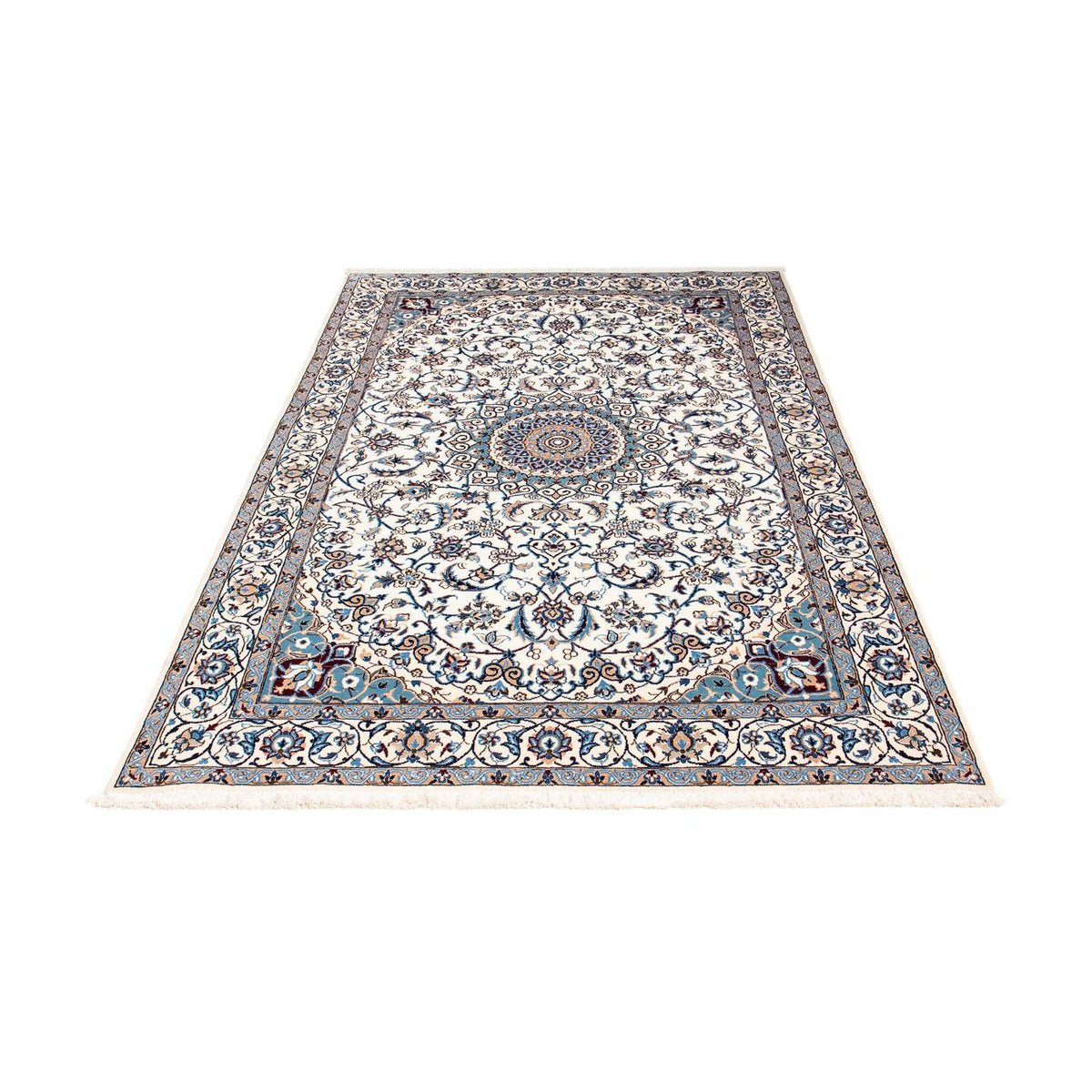 Tapis persan - Nain - Premium - 202 x 128 cm - beige