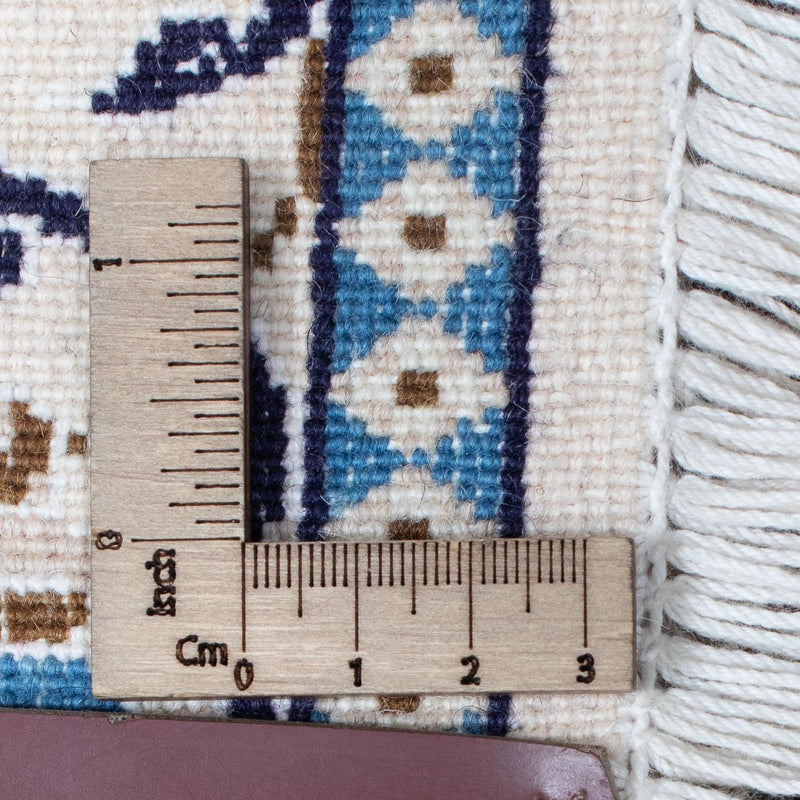 Tapis de couloir Tapis persan - Nain - Royal - 393 x 89 cm - rouge foncé