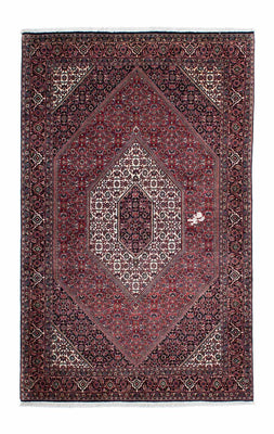 Tapis persan - Bidjar - 215 x 128 cm - rouge clair