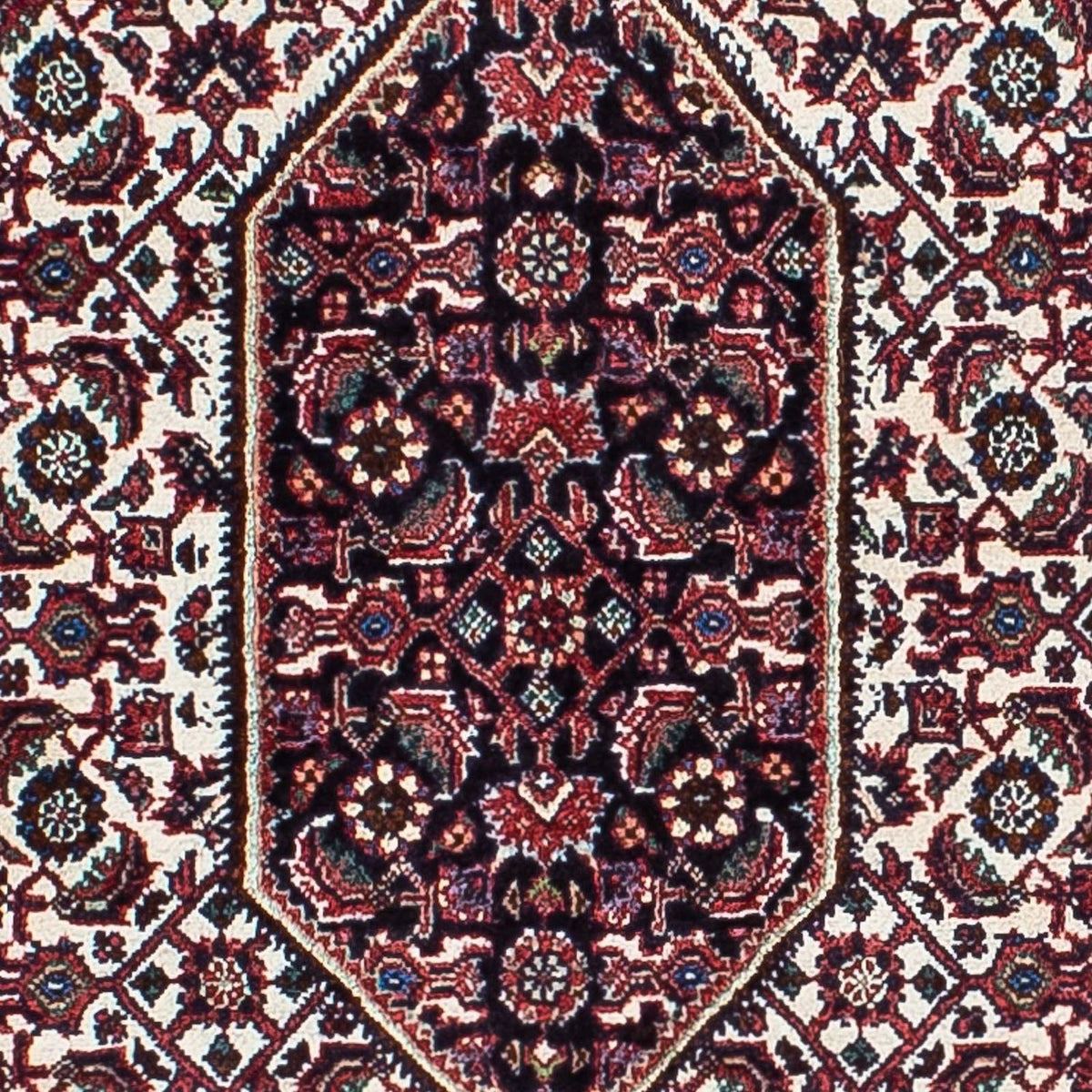 Tapis persan - Bidjar - 215 x 128 cm - rouge clair