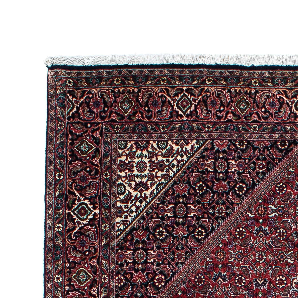 Tapis persan - Bidjar - 215 x 128 cm - rouge clair