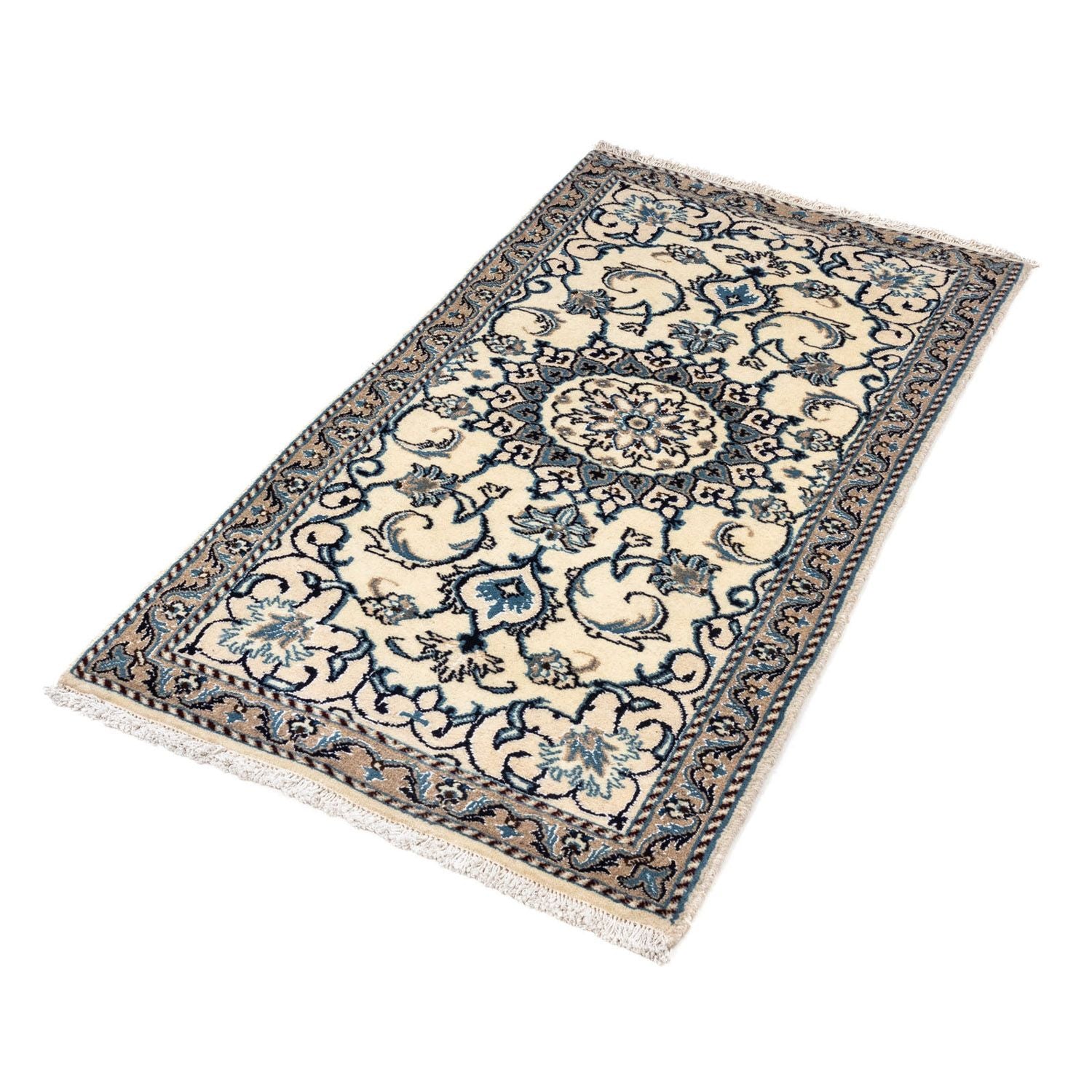 Tapis persan - Nain - 136 x 86 cm - beige