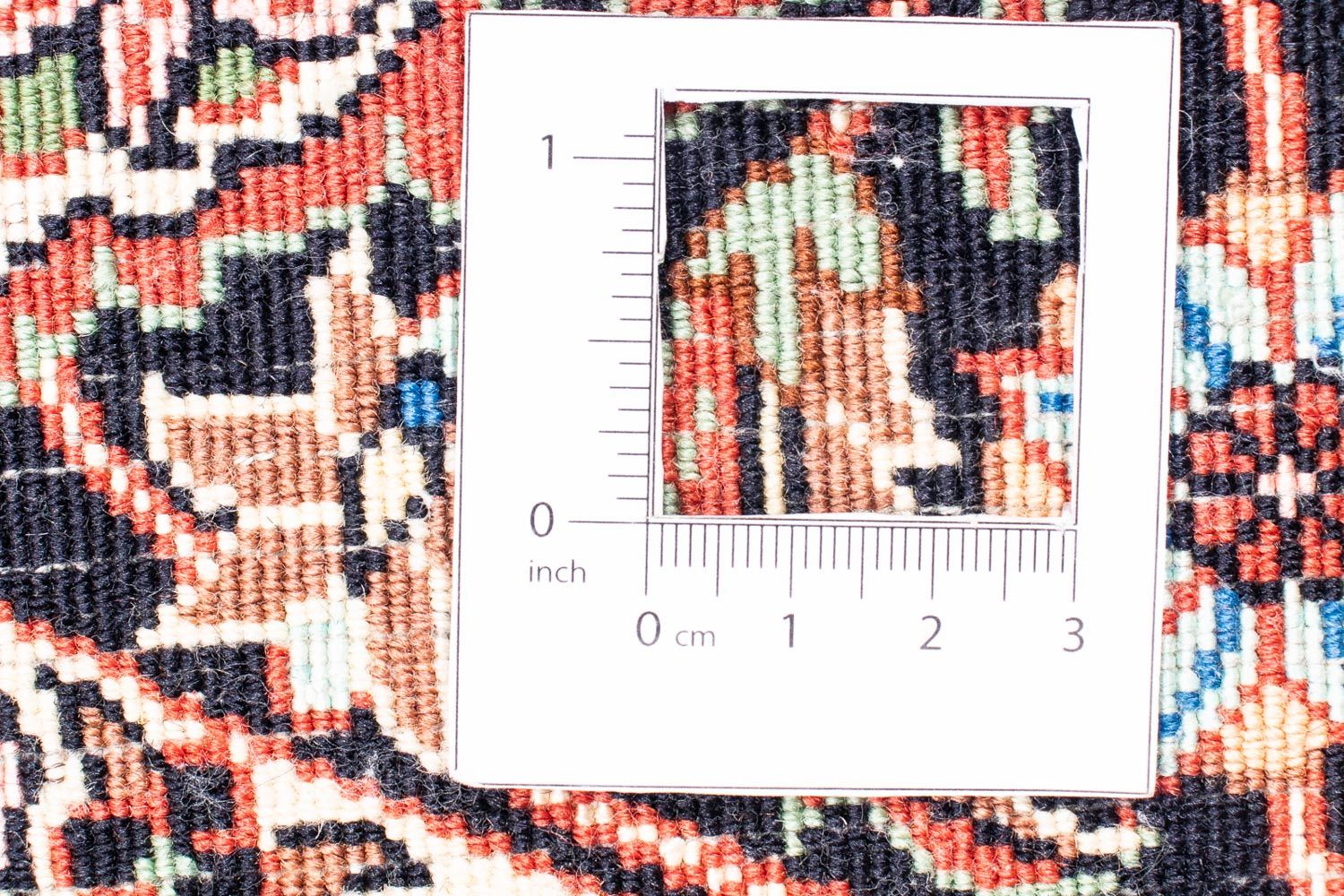 Tapis persan - Bidjar ronde  - 158 x 158 cm - rouge foncé
