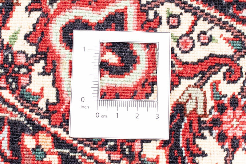 Tapis persan - Bidjar ronde  - 150 x 150 cm - rouge foncé