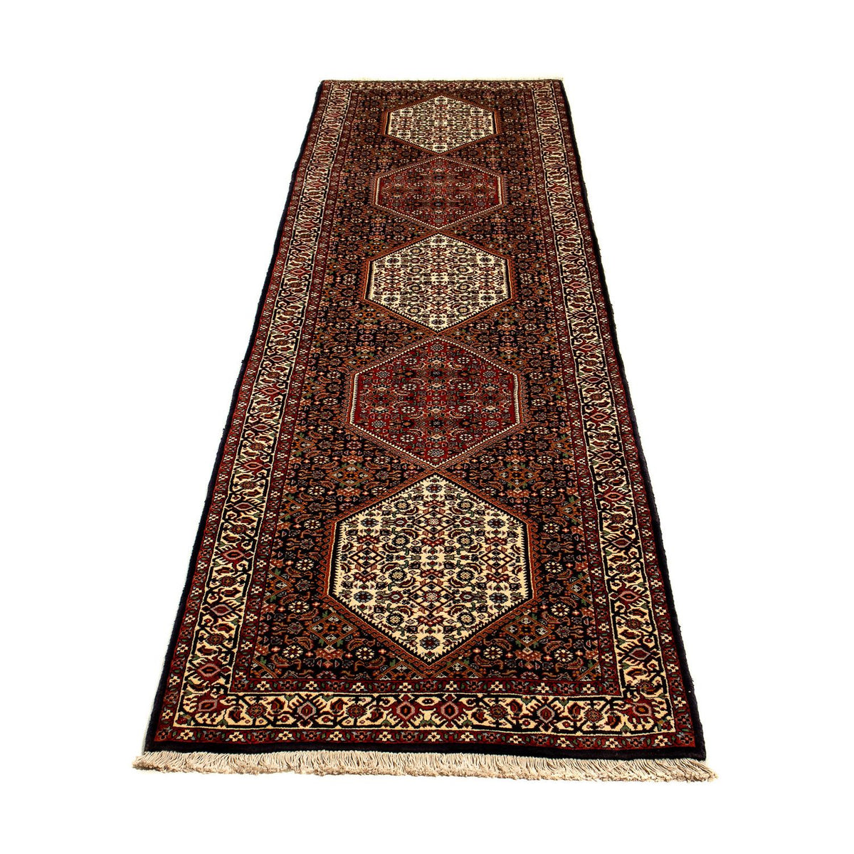 Tapis de couloir Tapis persan - Bidjar - 292 x 71 cm - multicolore