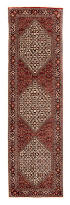 Tapis de couloir Tapis persan - Bidjar - 290 x 82 cm - multicolore