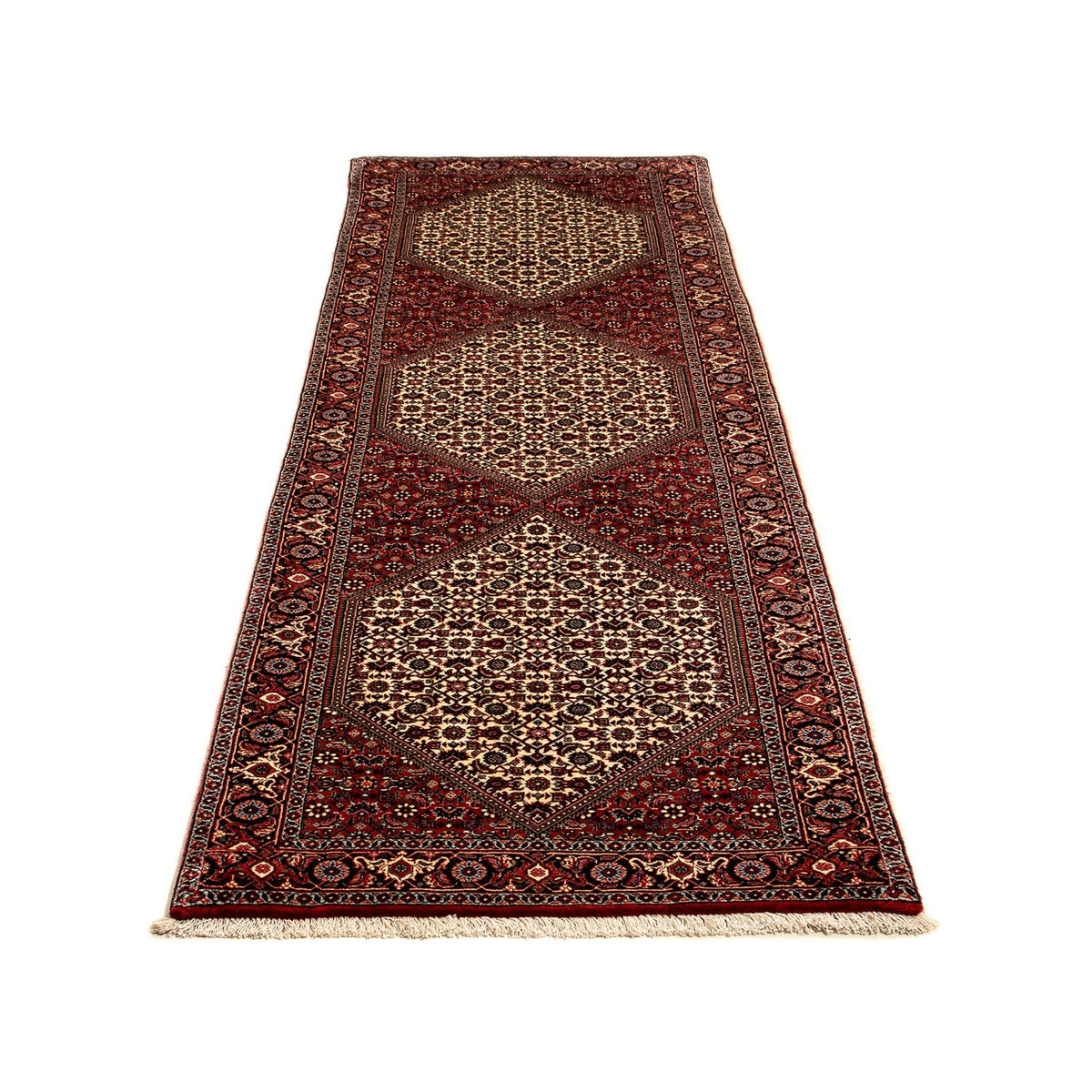 Tapis de couloir Tapis persan - Bidjar - 290 x 82 cm - multicolore
