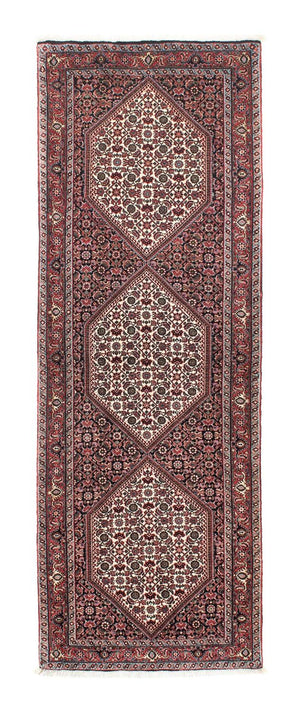 Tapis de couloir Tapis persan - Bidjar - 216 x 72 cm - bleu foncé