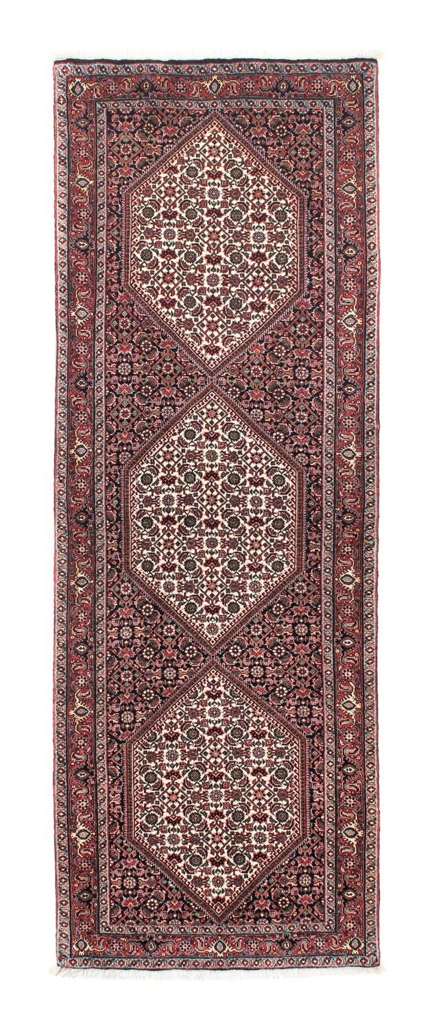 Tapis de couloir Tapis persan - Bidjar - 216 x 72 cm - bleu foncé