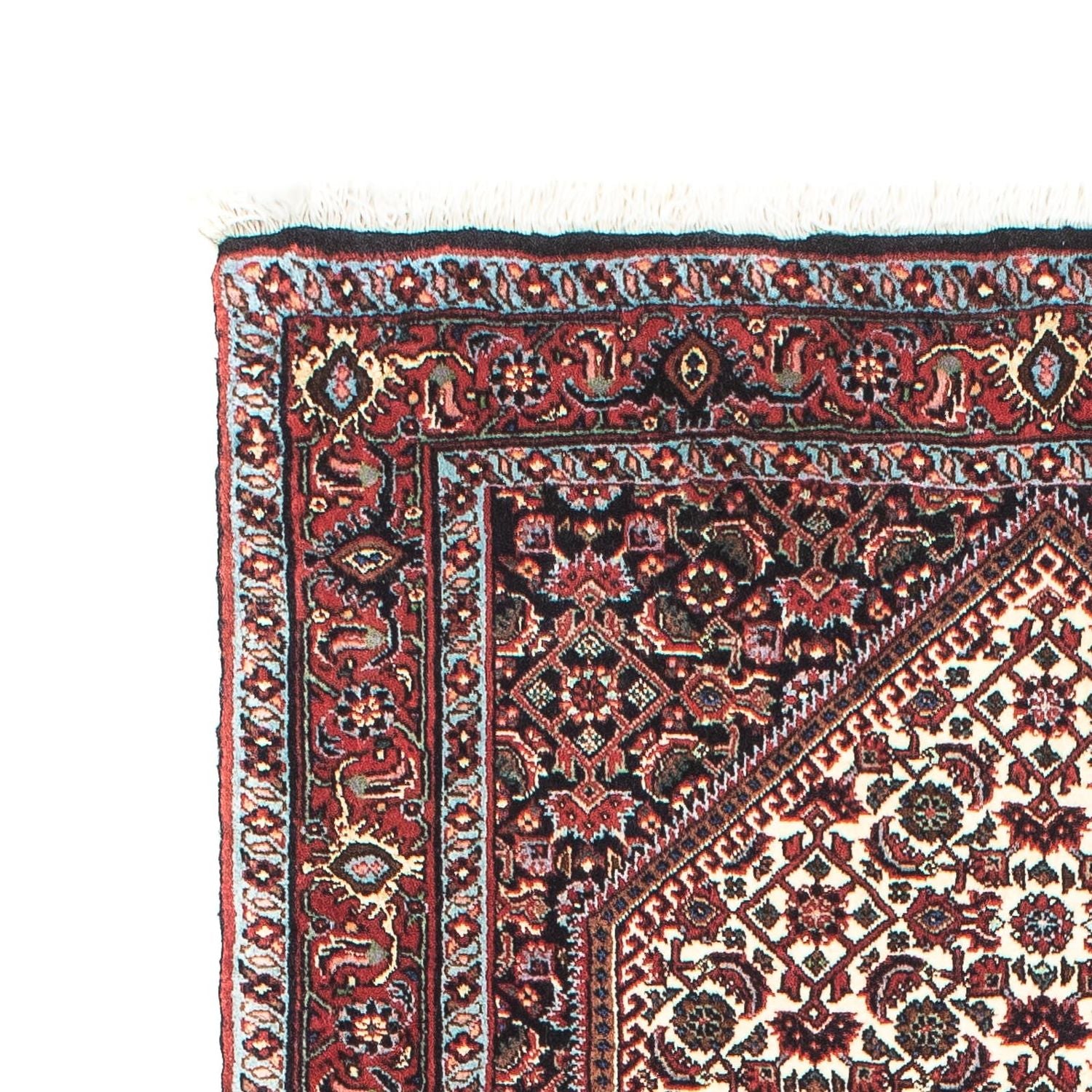 Tapis de couloir Tapis persan - Bidjar - 216 x 72 cm - bleu foncé