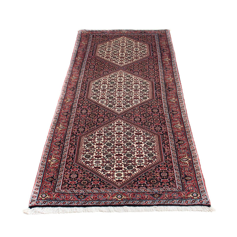 Tapis de couloir Tapis persan - Bidjar - 216 x 72 cm - bleu foncé