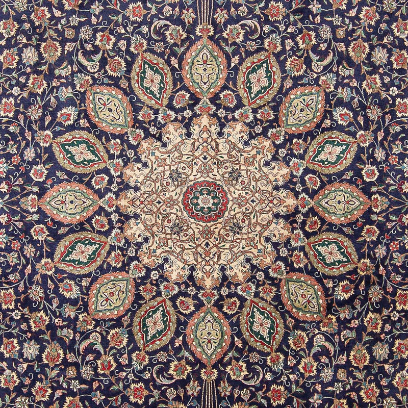 Tapis persan - Tabriz - Royal - 395 x 289 cm - bleu foncé