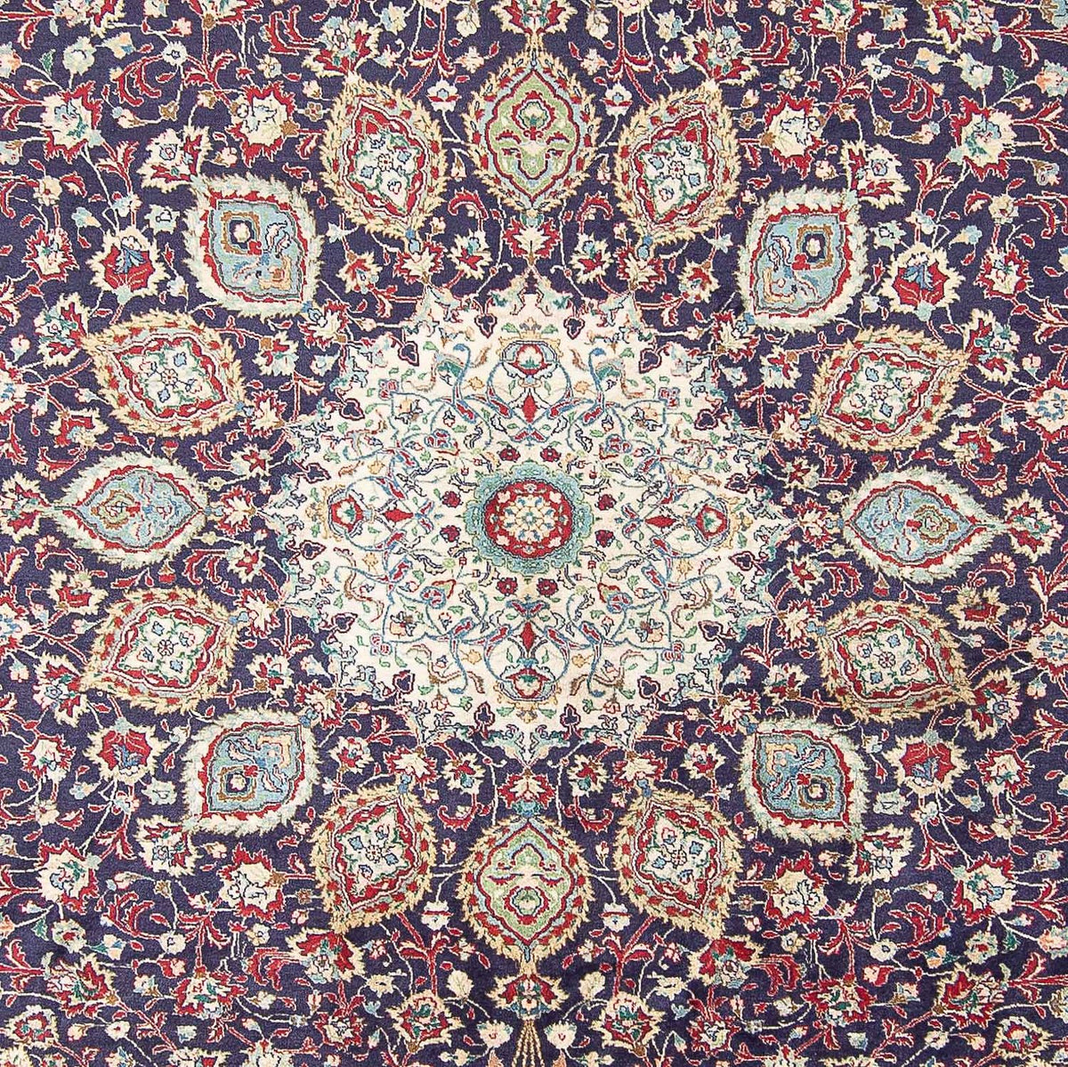 Tapis persan - Tabriz - Royal - 401 x 300 cm - bleu foncé