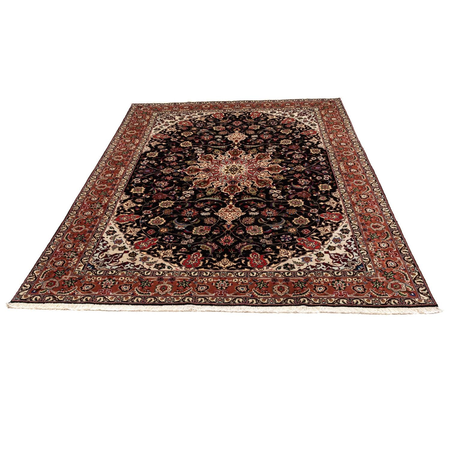 Tapis persan - Tabriz - Royal - 295 x 200 cm - bleu foncé