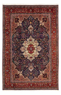Tapis persan - Tabriz - Royal - 302 x 201 cm - bleu foncé