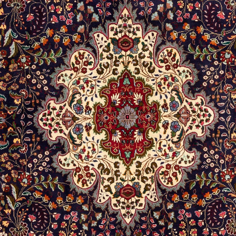 Tapis persan - Tabriz - Royal - 302 x 201 cm - bleu foncé